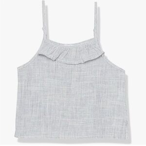Striped Ruffle Tank Top
